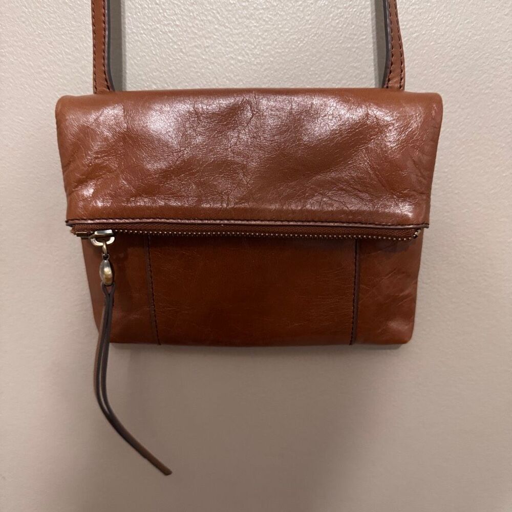 Hobo Sparrow crossbody bag brown leather - Picture 2 of 9